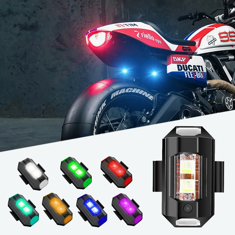 أضواء دراجة نارية الطائرة بدون - مراجعة Drone Strobe Light وسعره