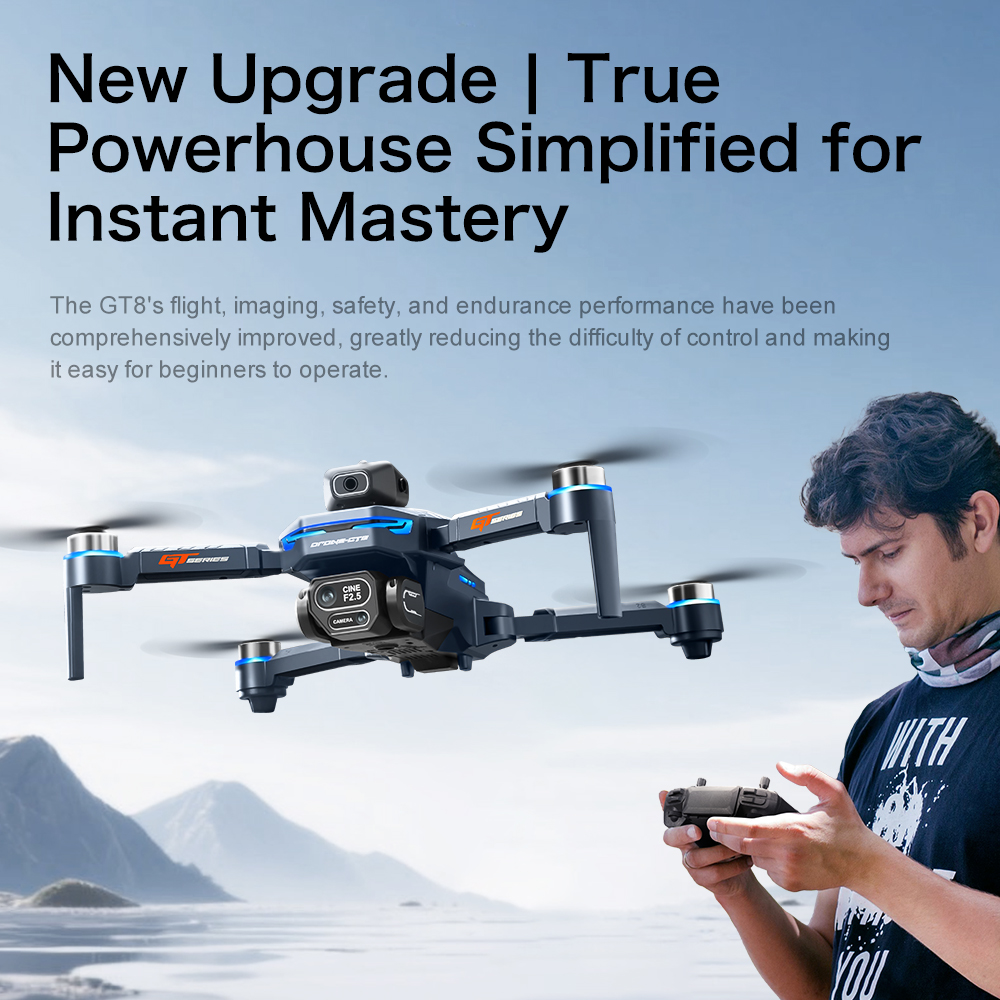 طائرة بدون طيار GT8 الأصلية بك - مراجعة Jjrc Drone X12 وسعره